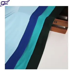 Fabriek Prijs Dbp Dubbele Geborsteld Polyester Spandex 4 Way Stretch Anti Bacteriën Lycra Wicking Jersey Stof Voor Nachtkleding Shirts