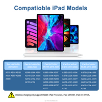 Stylet pour Pencil 2 avec recharge magnétique sans fil, rejet de la paume, tactile actif, pointe métallique remplaçable pour tablettes iOS