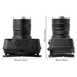 Linterna Frontal LED Recargable con Batería de 69 mm x 48 mm para Pesca, Minería y Actividades al Aire Libre - Product Image 1