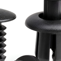 Clips de fixation en nylon noir pour garnitures de voiture, kit de 500 pièces, attaches en plastique pour porte, pare-chocs, garde-boue, utilisation universelle