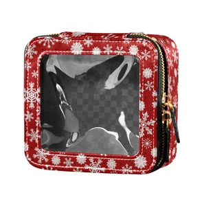 Sac de maquillage à fermeture éclair à prix réduit, personnalisable avec logo, petit sac de toilette transparent pour voyage - Product Image 2