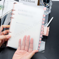 12 onglets A5 givré PP Index diviseurs 12 onglets diviseur Index Pages plaque pour classeur intérieur papier entretoise planificateur Filofax onglet diviseurs