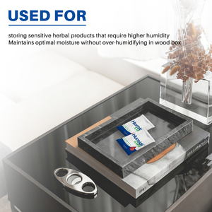 ถุงเก็บซิการ์แบบกำหนดเอง ทำ<span class=keywords><strong>จ</strong></span>ากเส้นใยพืชธรรมชาติ RH73% 320 กรัม แพ็คเพิ่มความชื้นสำหรับยาสูบ แพ็คดูดซับความชื้นสำหรับ<span class=keywords><strong>เก</strong></span>็บซิการ์และสมุนไพร - Product Image 4