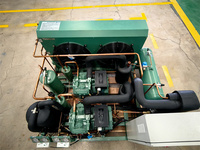 Unité de condenseur d'air à compresseur à piston semi-hermétique 3hp 5hp 10hp 15hp 20hp 25hp Unité de condenseur de réfrigération pour chambre froide