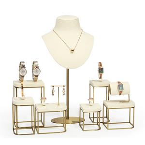 Espositori di alta qualità per gioielli di moda espositore per gioielli in velluto Set di espositori per gioielli di lusso personalizzati per negozio - Product Image 2