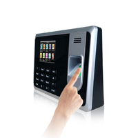 ZK K40 Horloge de pointage biométrique par empreinte digitale avec fonction de rapport en libre-service, système de contrôle d'accès par carte d'identité et batterie intégrée