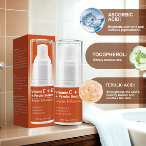 Siero Viso Anti-Età con Acido Ferulico + Vitamina C + E, Vendita Calda, OEM ODM, Siero Biologico Illuminante per la Cura della Pelle con Vitamina C - Product Image 6