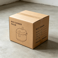 Boîte de cuisson de précision pour cuiseur à riz, imprimée offset sur mesure, carton ondulé anti-écrasement pour appareils de cuisine, production en 72H