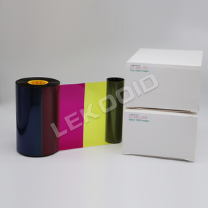 شريط YMCK لطابعة البطاقات متوافق مع طابعة البطاقات CY-340-100D وطبقة إعادة النقل CY-3RA-100 - Product Image 1