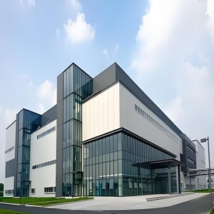 Structure en acier léger à grande portée, garage préfabriqué, entrepôt logistique industriel, <span class=keywords><strong>atelier</strong></span>, services de soudage et de <span class=keywords><strong>d</strong></span>écoupe conformes aux normes ASTM - Product Image 2