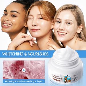 Crème Visage Coréenne Hydratante et Raffermissante au <span class=keywords><strong>Lait</strong></span> d'Ânesse ZOZU, Marque Privée OEM, Vente en Gros, Éclaircissante et Hydratante – Offre Spéciale - Product Image 4