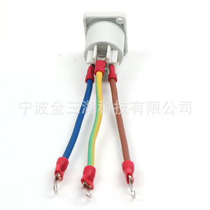 Led Stage <b>Light</b> <b>Socket</b> 20A 3-Core Power Output With Wire Connection AC 220V ABS Material - Product Image 2