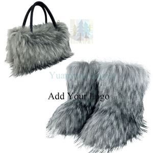 Factory Direct Wholesale Women's Leather Boots Raccoon Leather Boots Above the Knee Long Leather Boots - Product Image 1