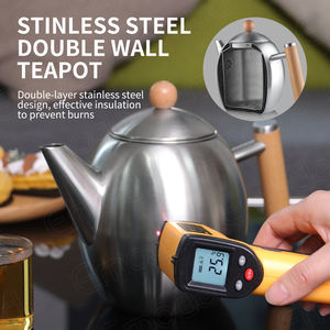 23 Nouveauté Théière portable en acier inoxydable 1,0 L <span class=keywords><strong>Fontaine</strong></span> à eau <span class=keywords><strong>avec</strong></span> poignée en bois Ensemble de luxe. Cafetière <span class=keywords><strong>avec</strong></span> filtre <span class=keywords><strong>infuseur</strong></span> - Product Image 5