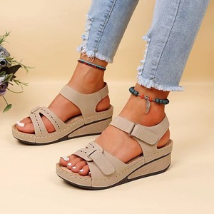Été Vintage Beach Casual Outdoor Women's Ladies Shoes Sandals 2024 Heeled Wedges Platform Heels Sandals For Women - Product Image 4