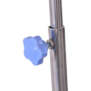 Stand Infus/Stand <span class=keywords><strong>IV</strong></span> Mobile 5 Kaki dari Baja Anti Karat - Product Image 2