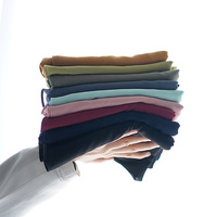 Foulards Musulmans en Chiffon Longs et Doux, Bandeaux Unis, Écharpes Hijab