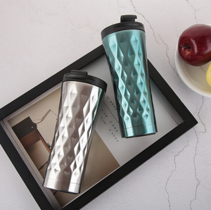 16oz 17oz 500ml Classic Stainless Steel <b>Thermal</b> Travel <b>Coffee</b> Mug Business Gift with Plastic Lid Hot Insulation Belly <b>Cup</b> Design - Product Image 3