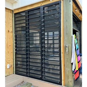 Fenêtre à persiennes <span class=keywords><strong>en</strong></span> aluminium et verre trempé pour salle <span class=keywords><strong>de</strong></span> bain, économique et à ventilation optimale - Product Image 2