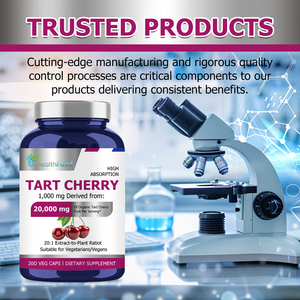 Private Label Tart Cherry Extract Capsules Organic Fruit 20:1 Extract Ratio Joint Comfort Support Dietary <b>supplement</b> - Product Image 4
