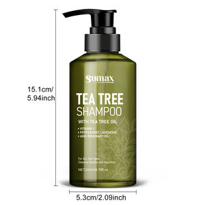 Shampoo à l'arbre à thé SUMAX 200 ml en flacon pressoir vert - Product Image 3