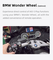 Chigee Aio-5 Play, Cámara para Auto con Doble Lente 720p, IP68, Carplay para Motocicleta con Altavoces