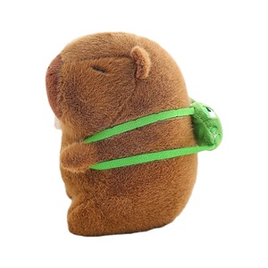 Capybara Pluche Knuffel, Afneembare, Aanpasbare Sleutelhanger, Tasbedel, Schooltasbedel, Dierenstijl - Product Image 5