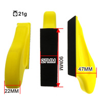 PEX 90x27mm forme de souris Auto Flexible menuiserie automobile disque de meulage PU bloc de ponçage crochet et boucle disque ponçage à la main