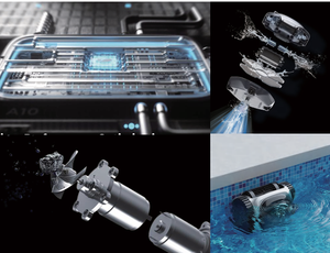 Machine de nettoyage de piscine pour toutes surfaces, sans danger pour les revêtements de piscine en béton, en carrelage et en vinyle - Product Image 6