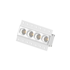 Spot encastré LED multi-têtes 1 2 3 4 points d'éclairage, luminaire de <span class=keywords><strong>plafond</strong></span> fixe encastré pour intérieur, anti-éblouissement - Product Image 2