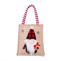 Sacs fourre-tout de Noël réutilisables pour l'emballage de cadeaux et la décoration, sacs à bonbons de Noël mignons pour les cadeaux d'enfants, décoration de Noël