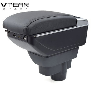 Vtear Elegante Caja de Almacenamiento para Reposabrazos Delantero de Coche de Cuero PU ABS con Portavasos USB, Accesorios Interiores para Opel <span class=keywords><strong>Corsa</strong></span> D 2011-2013 - Product Image 3