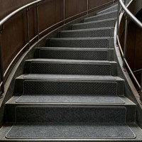 Tapis d'escalier antidérapants autocollants de luxe, lavables et silencieux, pour escaliers en bois à la maison