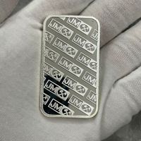 Réplique commémorative Silver Bar Johnson Matthey JM 1 oz Bar Silver Bar pour cadeaux de collection
