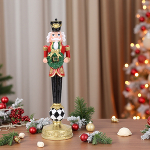 Figurine de soldat <span class=keywords><strong>casse</strong></span>-<span class=keywords><strong>noisette</strong></span> personnalisable Redeco, figurine de Noël fantaisie, design boule sur pied, vente en gros et au détail - Product Image 3