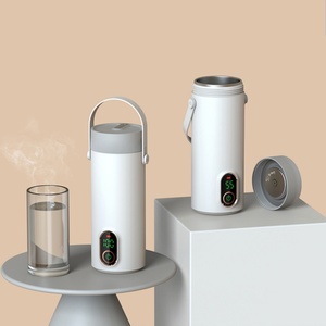 2025 New Design Portable OEM Thermos Eco-Friendly 304 Stainless Steel Rechargeable Heated <b>Kettle</b> for Outdoor <b>Car</b> RV Hotel - Product Image 1
