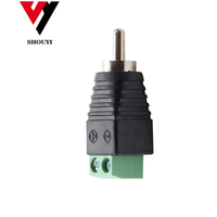 Connecteur de Terminal AV RCA mâle, connecteur de borne de CCTV, connecteur AV vidéo, norme internationale