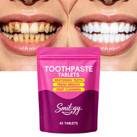 OEM ODM Dentifrice en comprimés à croquer sans fluor au nano-hydroxyapatite, saveur chewing-gum, pour une haleine fraîche