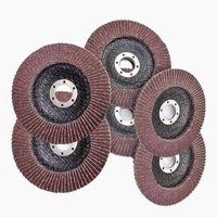 Discos de Láminas de Óxido de Aluminio Marrón con Respaldo de Fibra de Vidrio Dongtai, Grano 40-320, Diámetro 100mm/115mm/125mm, Ruedas de Pulir Metal OEM ODM
