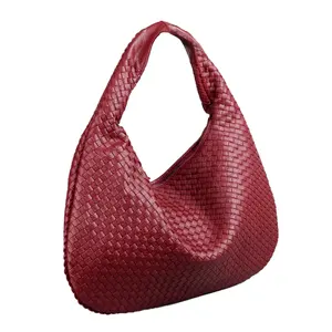 Benutzer definierte Damen handtaschen Große Kapazität gewebte Neopren-Trage tasche Leder handtaschen für Frauen Luxus