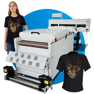 Junnfa Nieuwe Dtf Automatische Tas Machine Printer Kledingstuk Afdrukken Dtf Printer Tshirt Met Oven