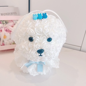 Boîte-cadeau de chien Rose en mousse Pe pour professeur chiot maltais pour la Saint-Valentin Noël Graduation Nouvel An chinois Cadeaux du Nouvel An - Product Image 2