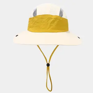 Topi bucket kap lampu Inggris Zhenbang Mewah Ramah Lingkungan berlari bordir kustom