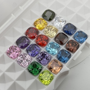 HQ Đá Quý 5A Chất Lượng 4x4-12x12mm Ngô Châu Tanzanite Màu Xanh Lá Cây Trắng CZ Đệm Cắt Màu Cubic <span class=keywords><strong>Zirconia</strong></span> Đá Quý - Product Image 6