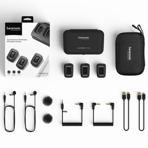 ไมโครโฟนไร้สาย <span class=keywords><strong>Saramonic</strong></span> Blink500 PRO B2 แบบสองช่องสัญญาณสเตอริโอ สำหรับกล้อง DSLR กล้องวิดีโอ สมาร์ทโฟน แท็บเล็ต ไมโครโฟนแบบหนีบปกเสื้อสำหรับบันทึกเสียง - Product Image 4