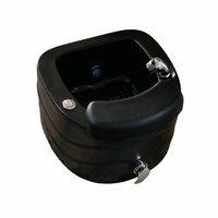 Bac à pédicure professionnel de luxe pour salon, avec lampe LED et système de jets sans tuyauterie, pour massage des pieds et des ongles