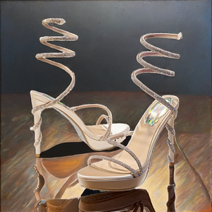 Sandales souples en microfibre pour femmes, à talons fins et plateforme basse, style ouvert, nouvelle mode, collection printemps-été-automne-hiver, vente en gros - Product Image 1