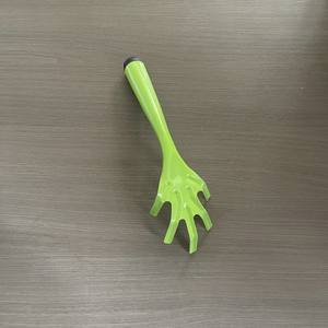 Otra pala de jardín de 3 dientes, de acero con recubrimiento en polvo verde, pala integrada para flores, uso agrícola, mango de plástico - Product Image 3