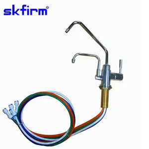 American Hot sale Alkaline Ionized Faucet 1/4 PE tubes Two heads SK-AI004 reverse osmosis magical tap purificador de agua