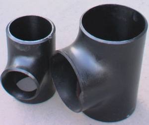 突合せ溶接ASTM A234WPB炭素鋼黒塗装シームレス軟鋼4インチsch40ティー - Product Image 4